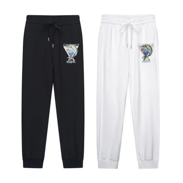 Plaza Casa Embroidered Logo Sweatpants White - 19