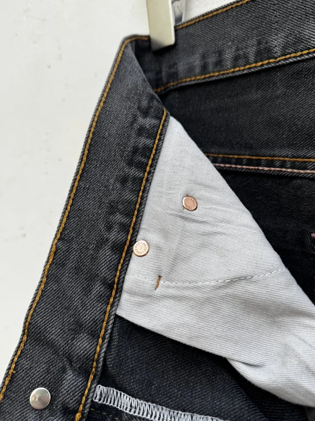 Acne Studios Jeans Wide-Leg Paint-Splatter product detail image 7
