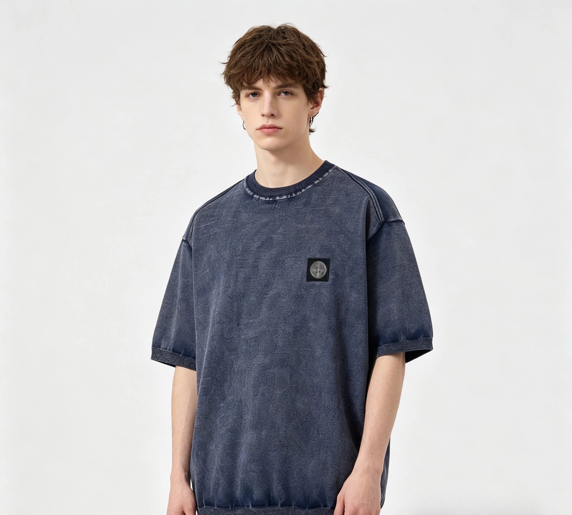 Stone Island Shadow Project Washed Black T-Shirt - 7