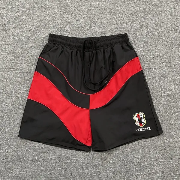 Corteiz V-Stripe Panel Shorts Gray / Beige - 7