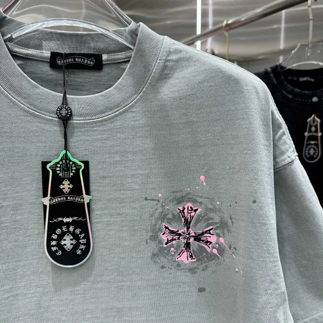 Chrome Hearts T-Shirts Oversized crewneck T-shirt with cross graphic print product detail image 18