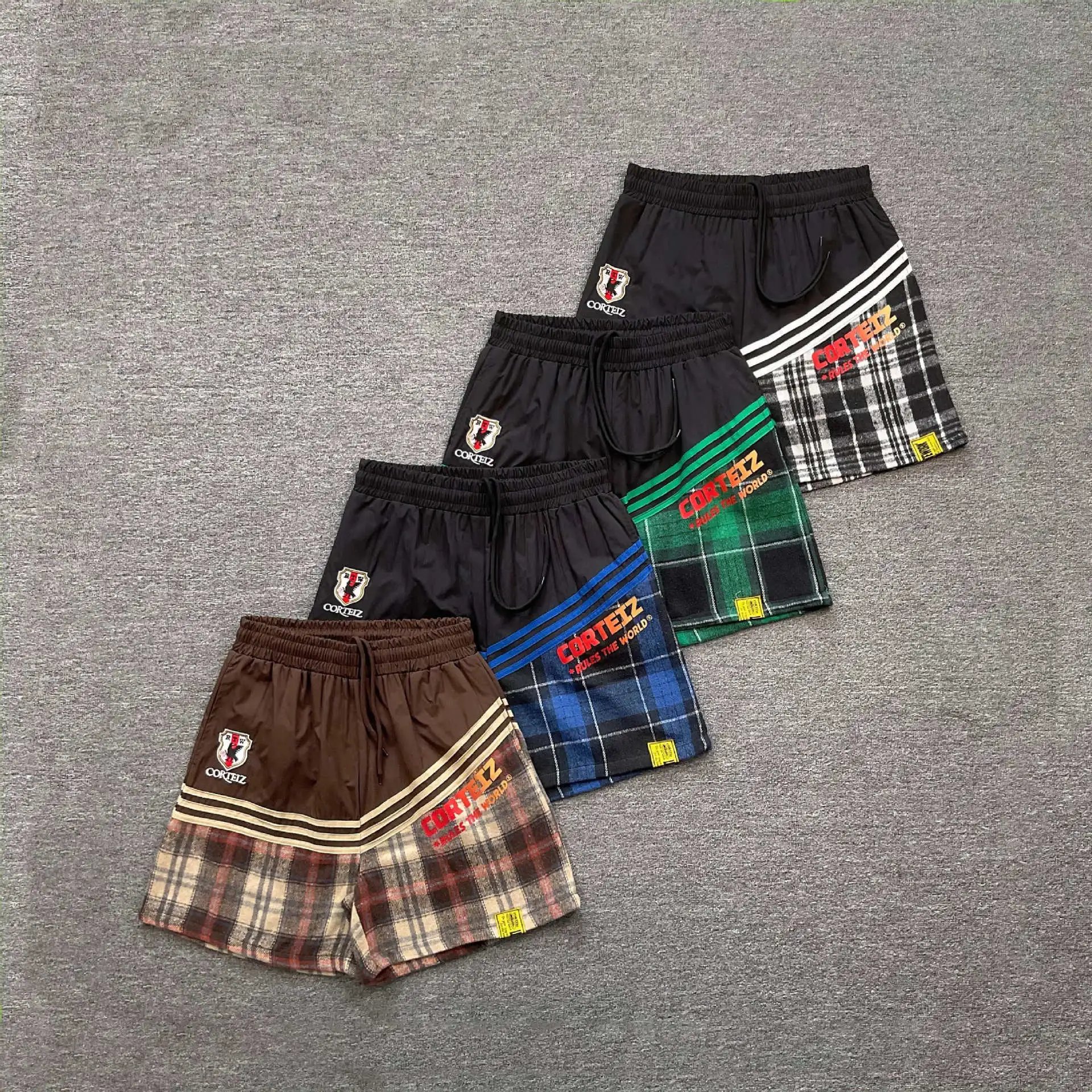 Corteiz Shorts Plaid Panel Drawstring image 2
