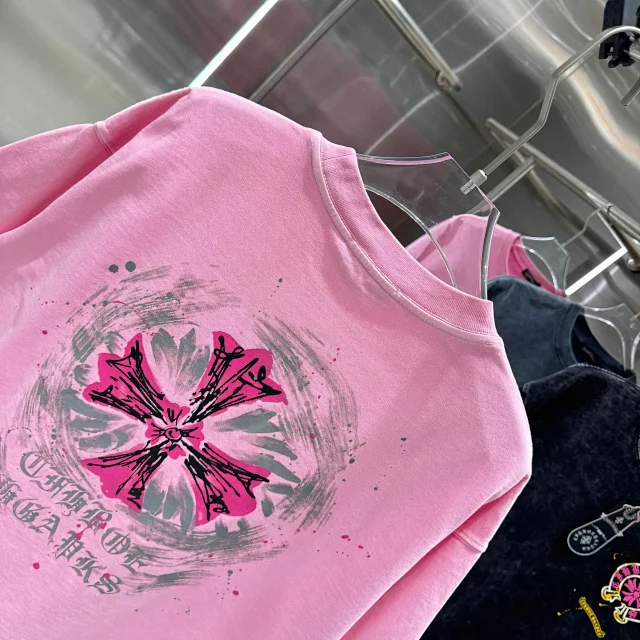 Chrome Hearts T-Shirts Oversized crewneck T-shirt with cross graphic print product detail image 25