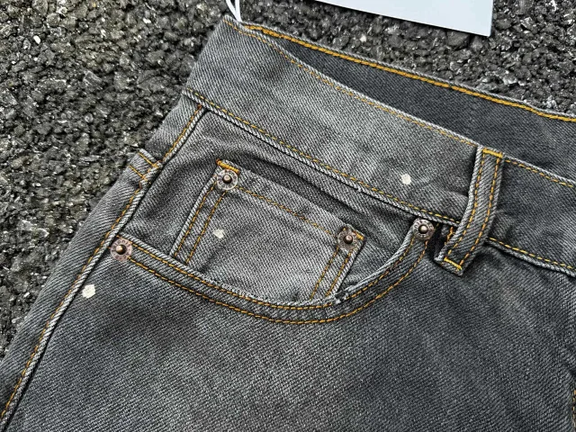 Acne Studios Jeans Wide-Leg Paint-Splatter product detail image 22
