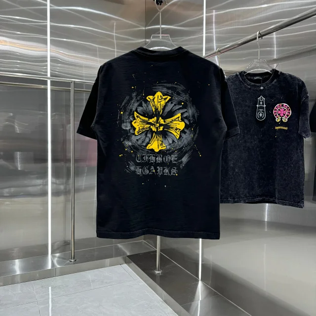 Chrome Hearts T-Shirts Oversized crewneck T-shirt with cross graphic print product detail image 31
