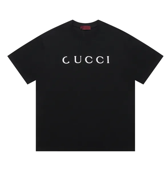 Gucci Logo Print Burgundy T-Shirt - 14