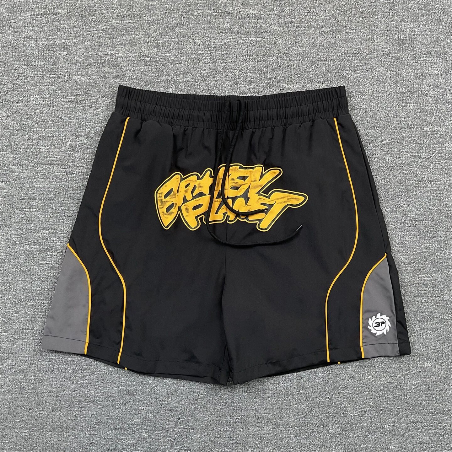 Broken Planet Shorts Color-Block Graphic Print Drawstring image 3