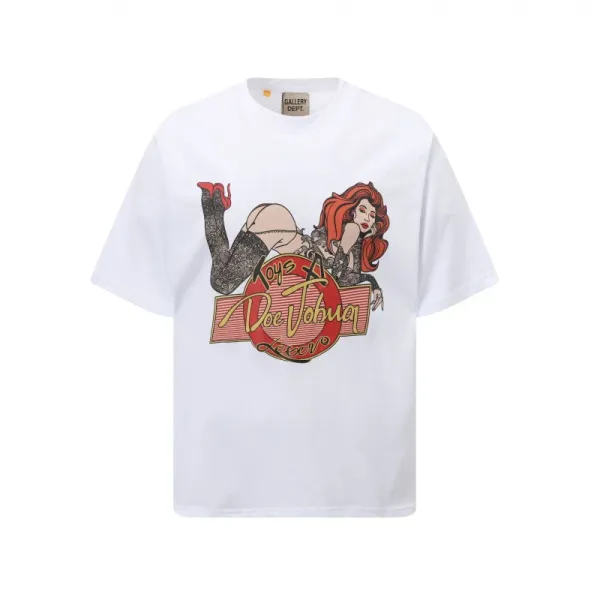 Gallery Dept. Pin-Up Graphic T-Shirt White - 1