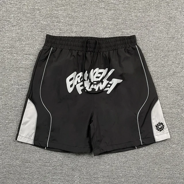 Broken Planet Shorts Color-Block Graphic Print Drawstring product detail image 4