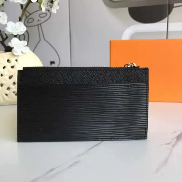 Louis Vuitton Damier Ebène Card Holder with Zip Pocket Brown Wallet - 14