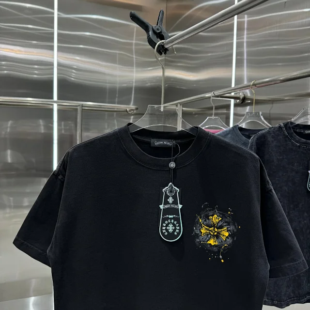 Chrome Hearts T-Shirts Oversized crewneck T-shirt with cross graphic print product detail image 35