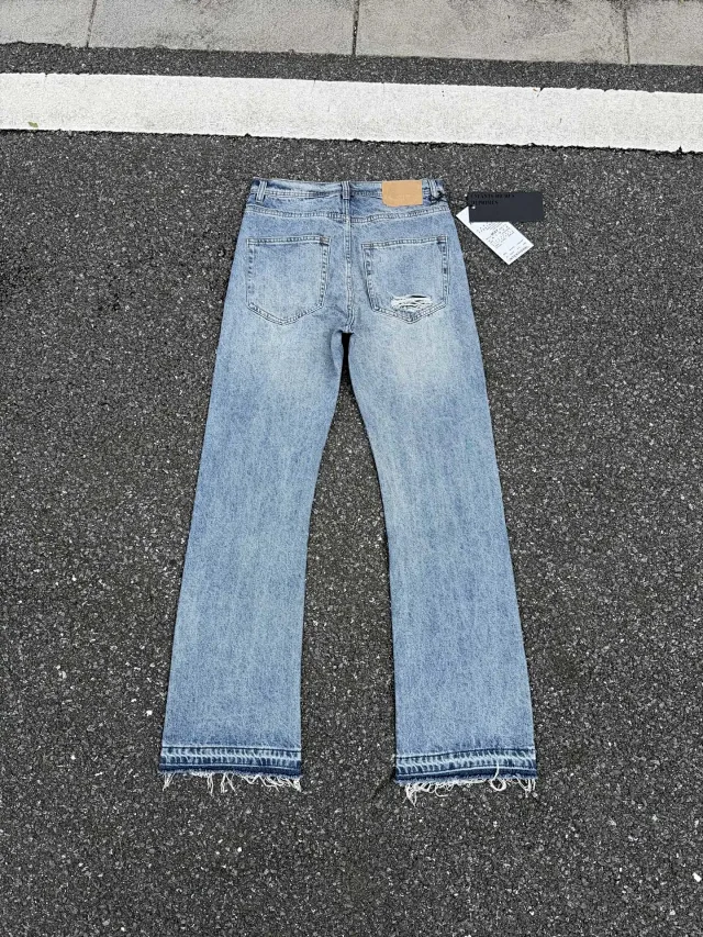 Purple Brand Jeans Distressed flared with frayed hems product detail image 4