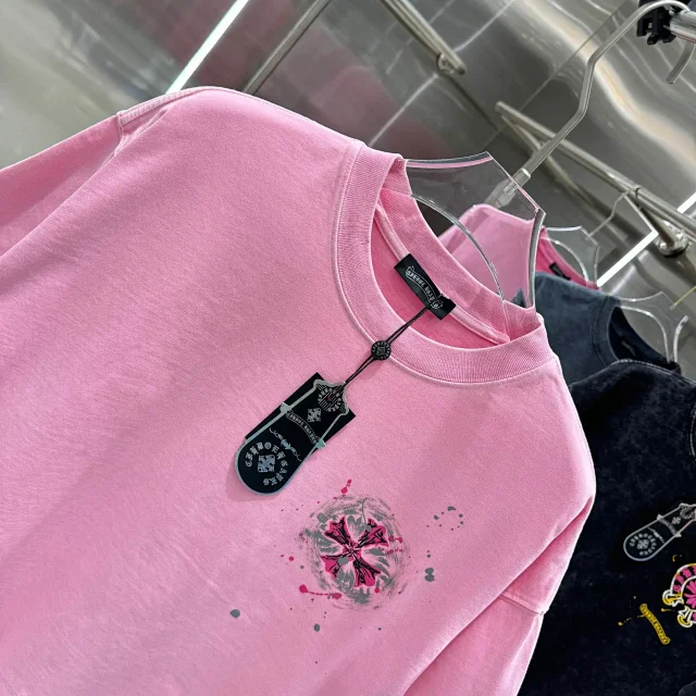 Chrome Hearts T-Shirts Oversized crewneck T-shirt with cross graphic print product detail image 24