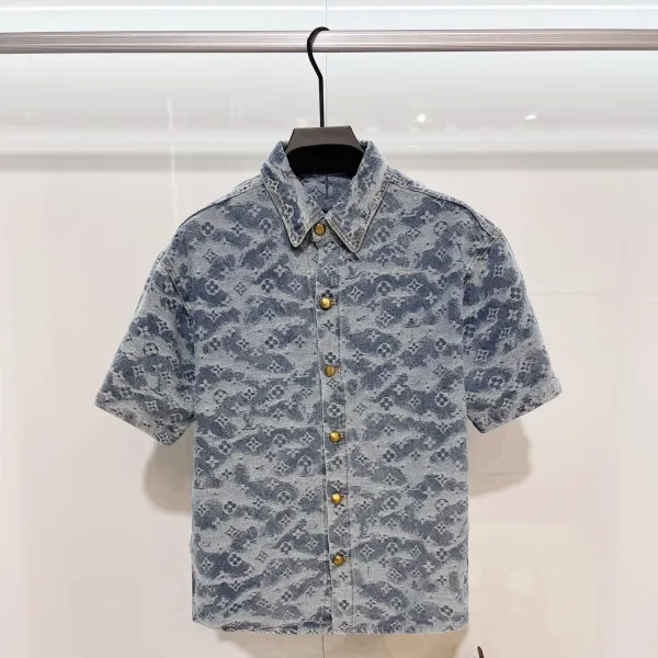 Louis Vuitton Monogram Denim Shorts Light Blue - 8
