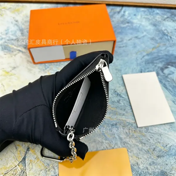 Louis Vuitton Monogram Key Pouch Brown Leather Wallets - 15