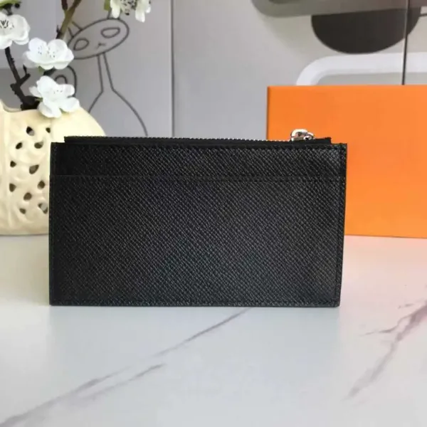 Louis Vuitton Damier Ebène Card Holder with Zip Pocket Brown Wallet - 16