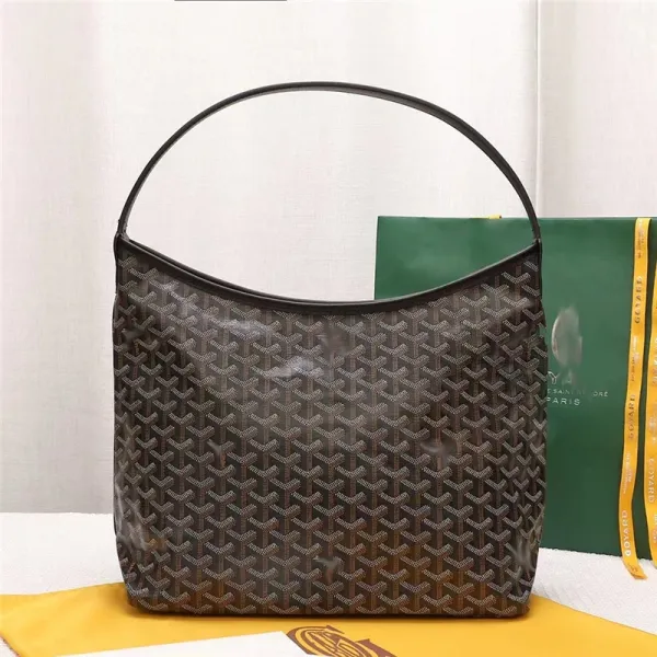 Goyard Saint-Louis Hobo Bag Burgundy Shoulder Bags - 5