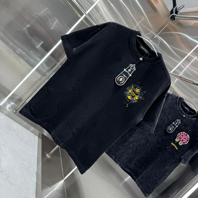 Chrome Hearts T-Shirts Oversized crewneck T-shirt with cross graphic print product detail image 33
