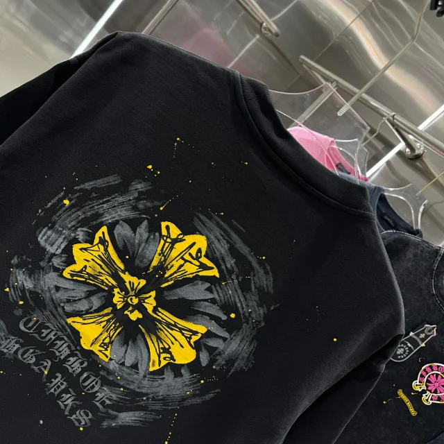 Chrome Hearts T-Shirts Oversized crewneck T-shirt with cross graphic print product detail image 34