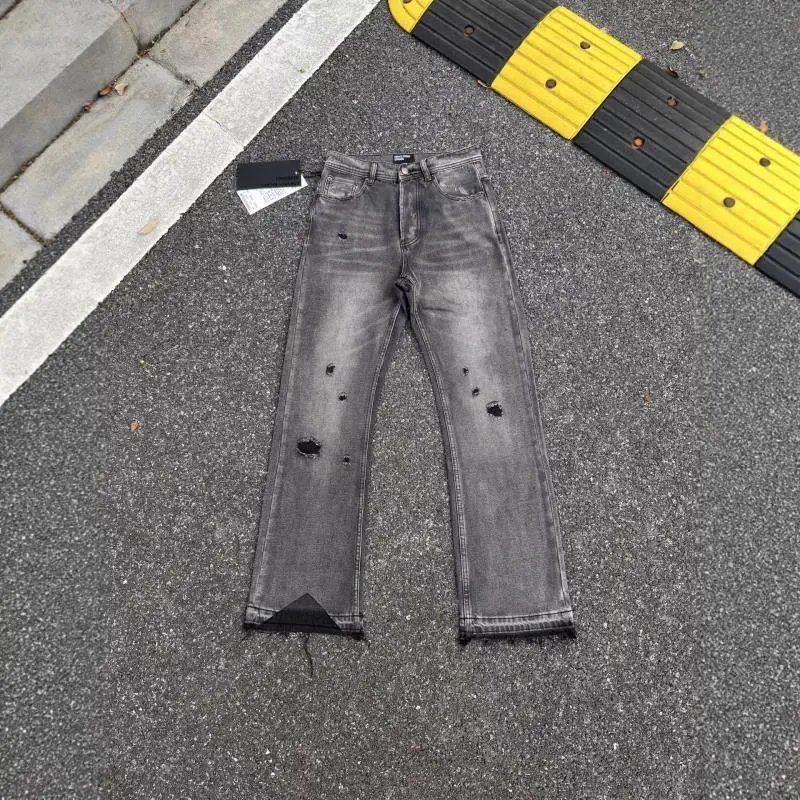 Purple Brand Jeans Distressed flared with frayed hems image 3