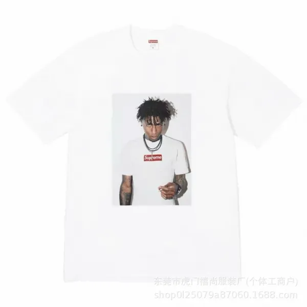 Supreme Smoke Logo Yellow T-Shirt - 17