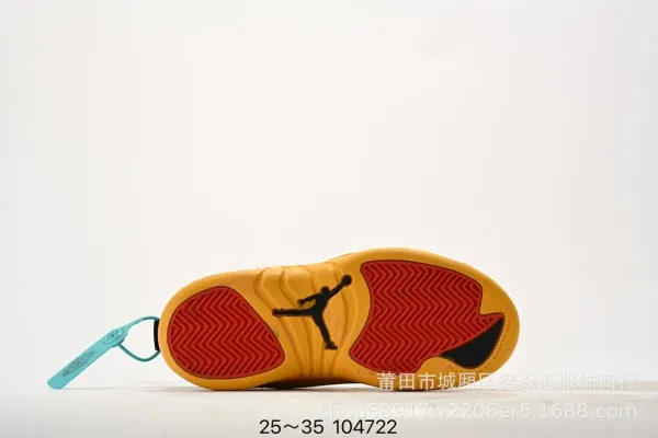 Air Jordan Retro 12 Red and White Basketball Sneakers Basketball Shoes - 9