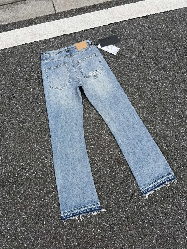 Purple Brand Jeans Distressed flared with frayed hems product detail image 11