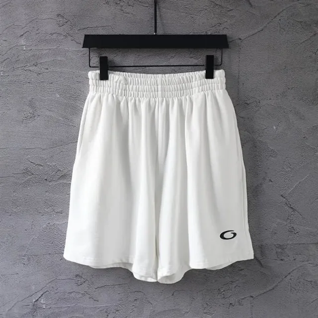 Balenciaga Shorts Layered elastic-waist with plaid waistband product detail image 12