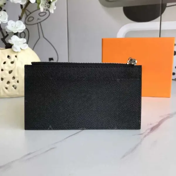 Louis Vuitton Damier Ebène Card Holder with Zip Pocket Brown Wallet - 10