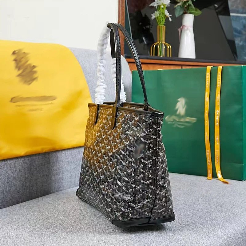 Goyard Saint Louis Tote Orange Coated Canvas Handbag Tote Bag - 5