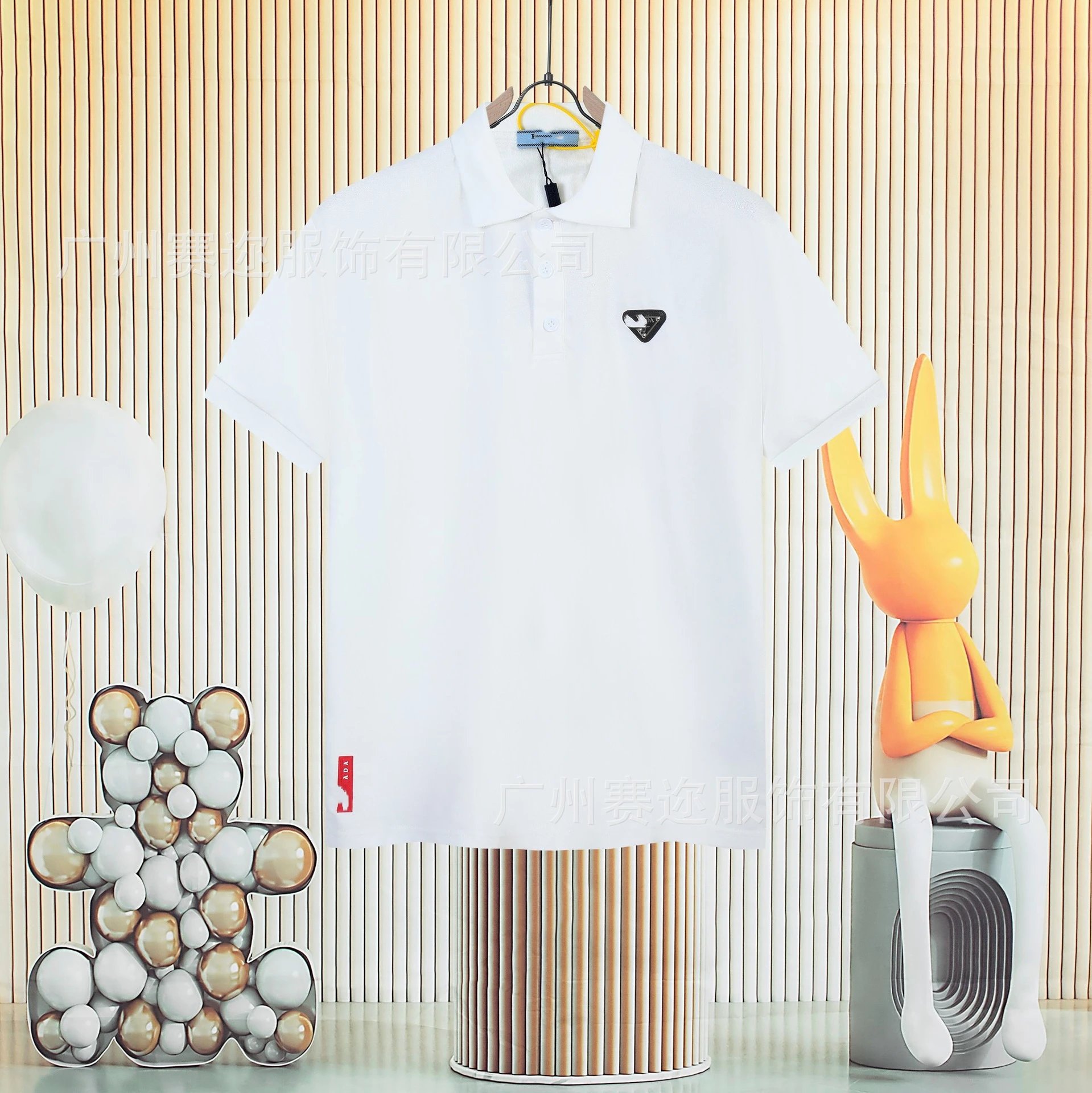 Unbranded Shirts Short-Sleeve Polo Shirt with Contrast Trim and Chest Pocket — P 034 white