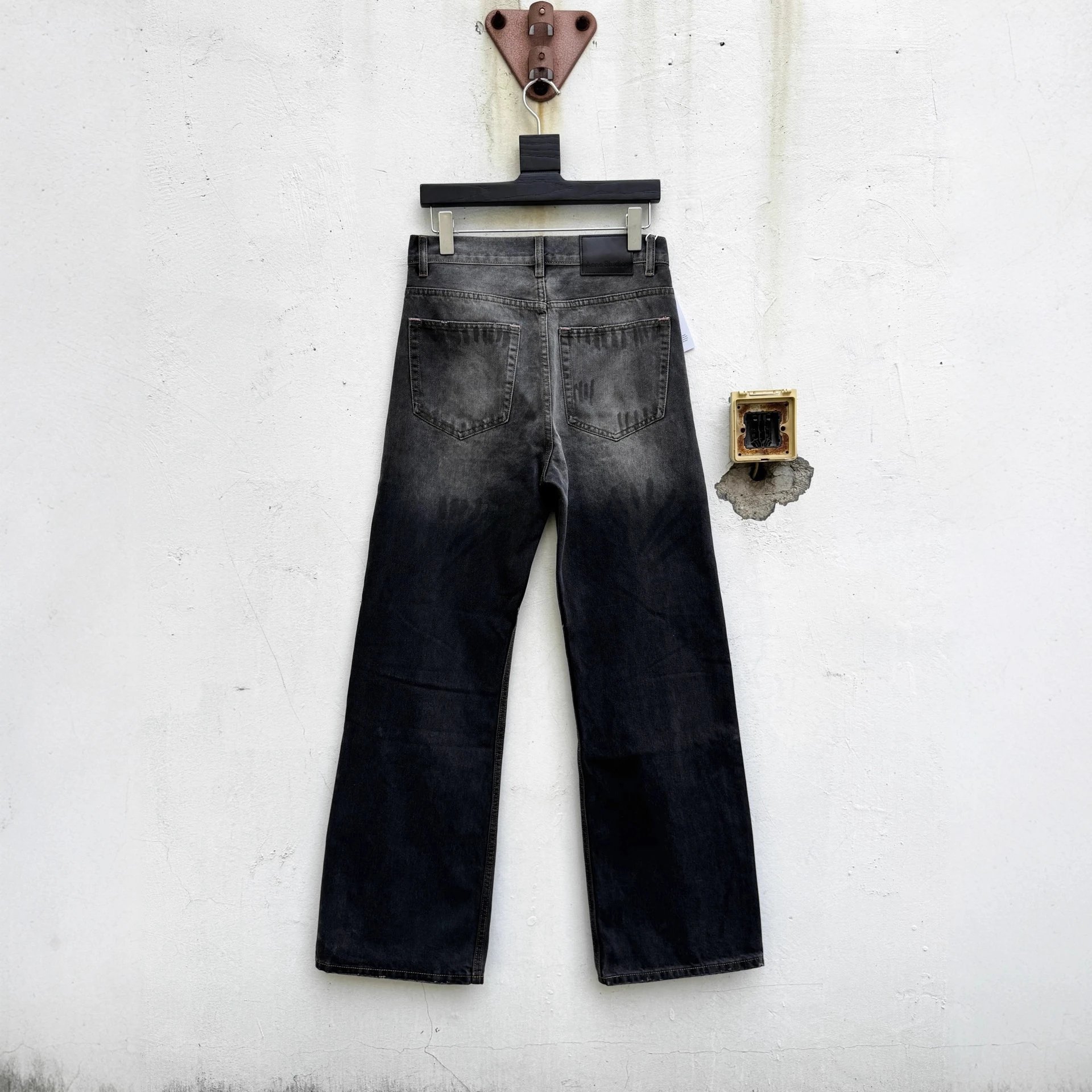 Acne Studios Jeans Wide-Leg Paint-Splatter image 2
