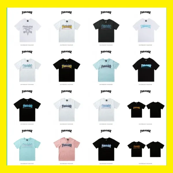 Thrasher Magazine Flame Logo Purple T-Shirt - 2