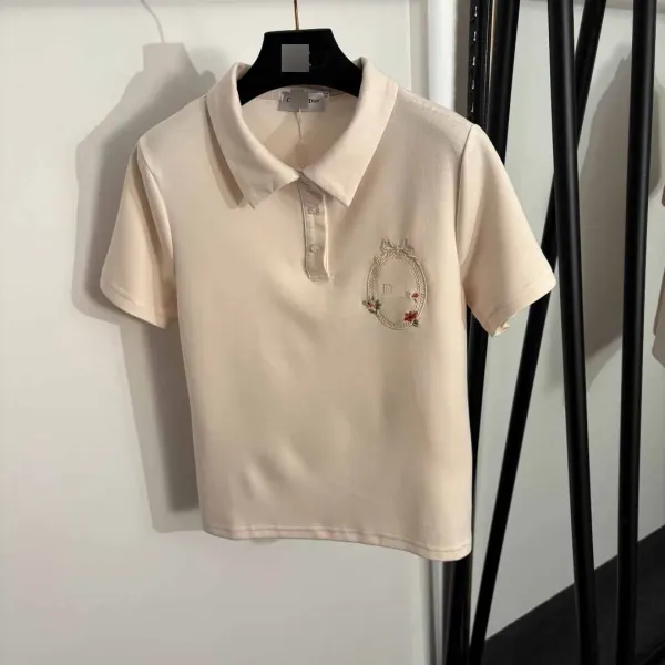 Dior Embroidered Polo and Sweatpants Set Beige Casual Set - 4