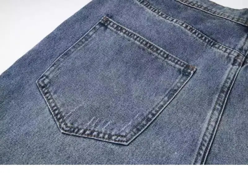 Design Distressed Paint-Splatter Flared Jeans Blue - 21