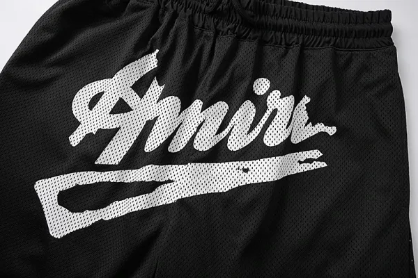 Amiri Script Mesh Shorts White - 33