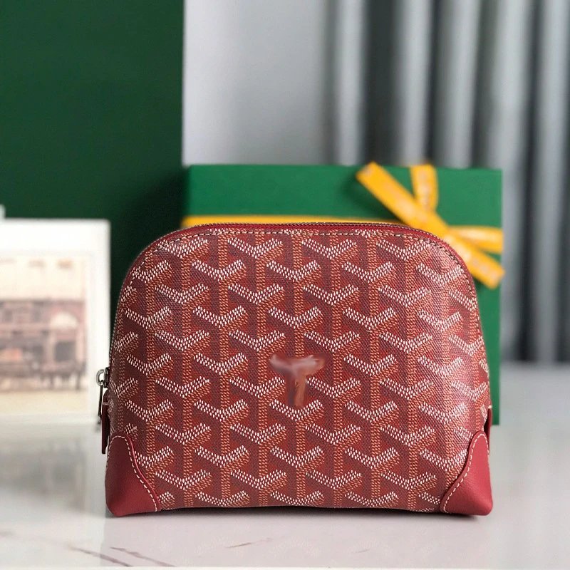 Goyard Saint-Louis Pouch Yellow Leather Clutches - 10