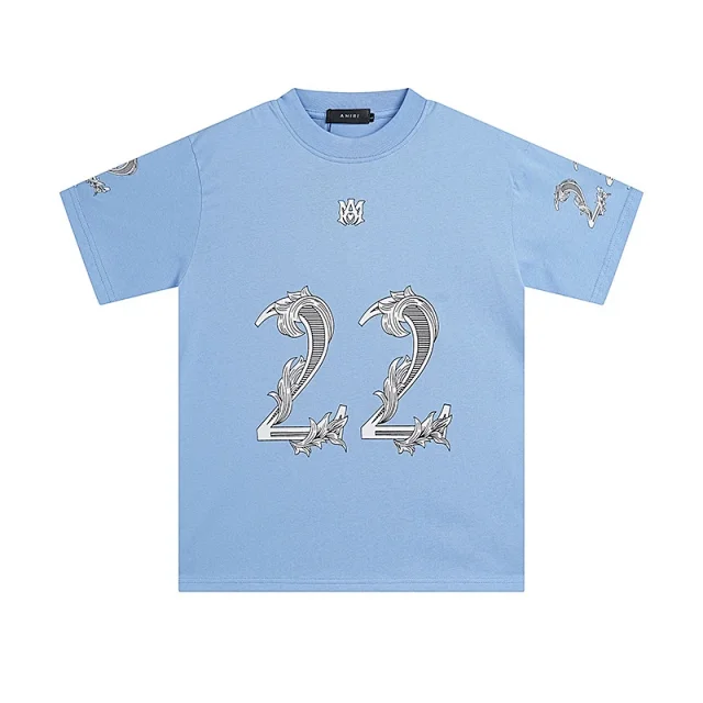 AMIRI T-Shirts 22 floral graphic short-sleeve T-shirt product detail image 6