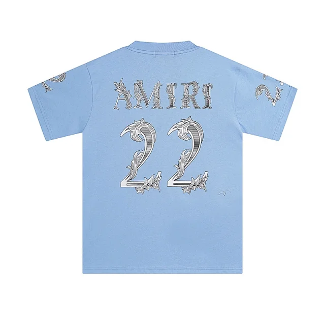 AMIRI T-Shirts 22 floral graphic short-sleeve T-shirt product detail image 5
