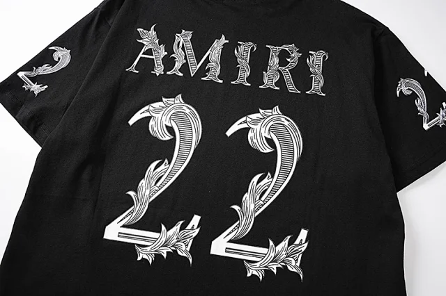 AMIRI T-Shirts 22 floral graphic short-sleeve T-shirt product detail image 13