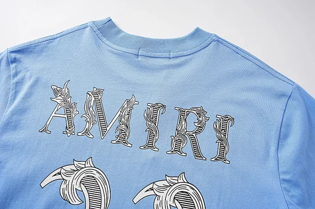 AMIRI T-Shirts 22 floral graphic short-sleeve T-shirt product detail image 18