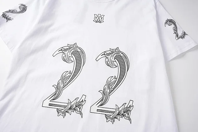 AMIRI T-Shirts 22 floral graphic short-sleeve T-shirt product detail image 23