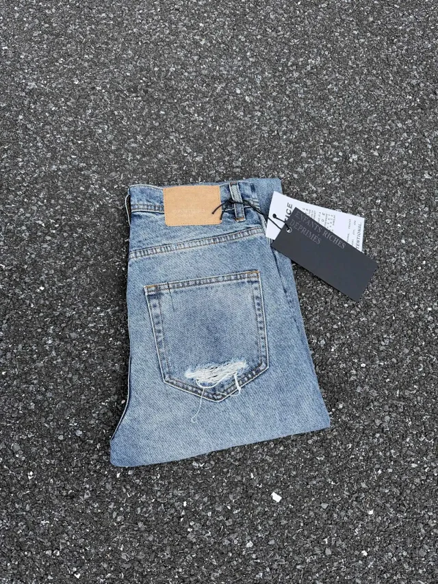Purple Brand Jeans Distressed flared with frayed hems product detail image 12