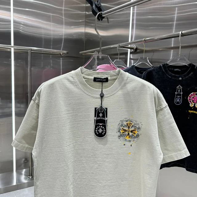Chrome Hearts T-Shirts Oversized crewneck T-shirt with cross graphic print product detail image 8