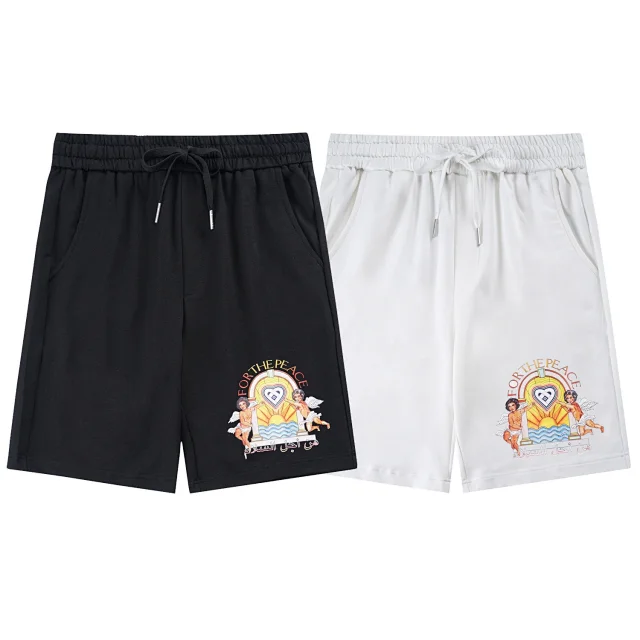 Casablanca Shorts Graphic-print drawstring product detail image 5