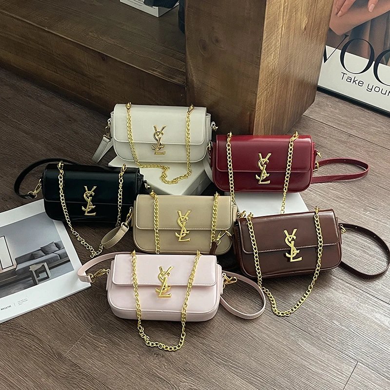 Saint Laurent Crossbody Bags Flap bag with chain detail image 4