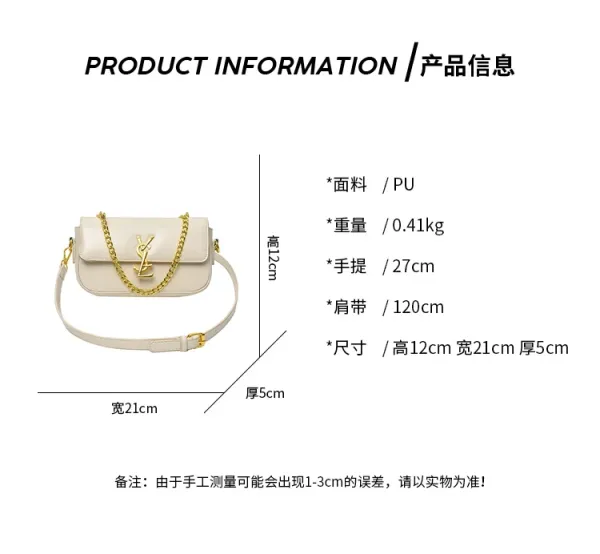 Saint Laurent Toy Loulou Chain Bag Black - 4