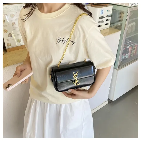 Saint Laurent Toy Loulou Chain Bag Black - 21