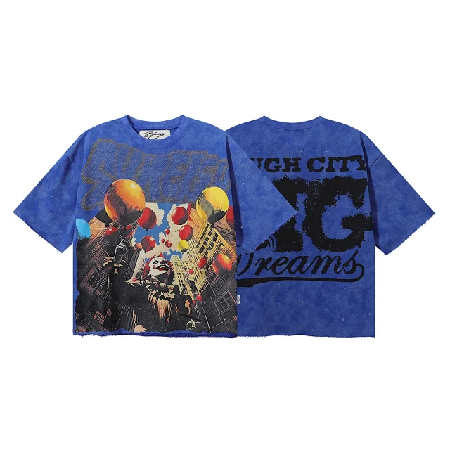 BKYS T-Shirts Oversized graphic-print short-sleeve T-shirt product detail image 31