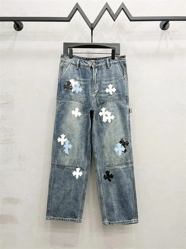 Unbranded Jeans Loose-Fit Cross Patch product detail image 8